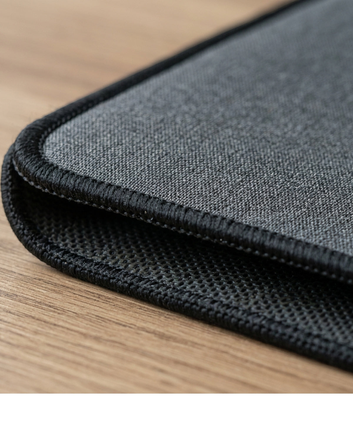 Fevoe Extended Fabric Desk Mat 900 x 400 mm Graphite - Detail view